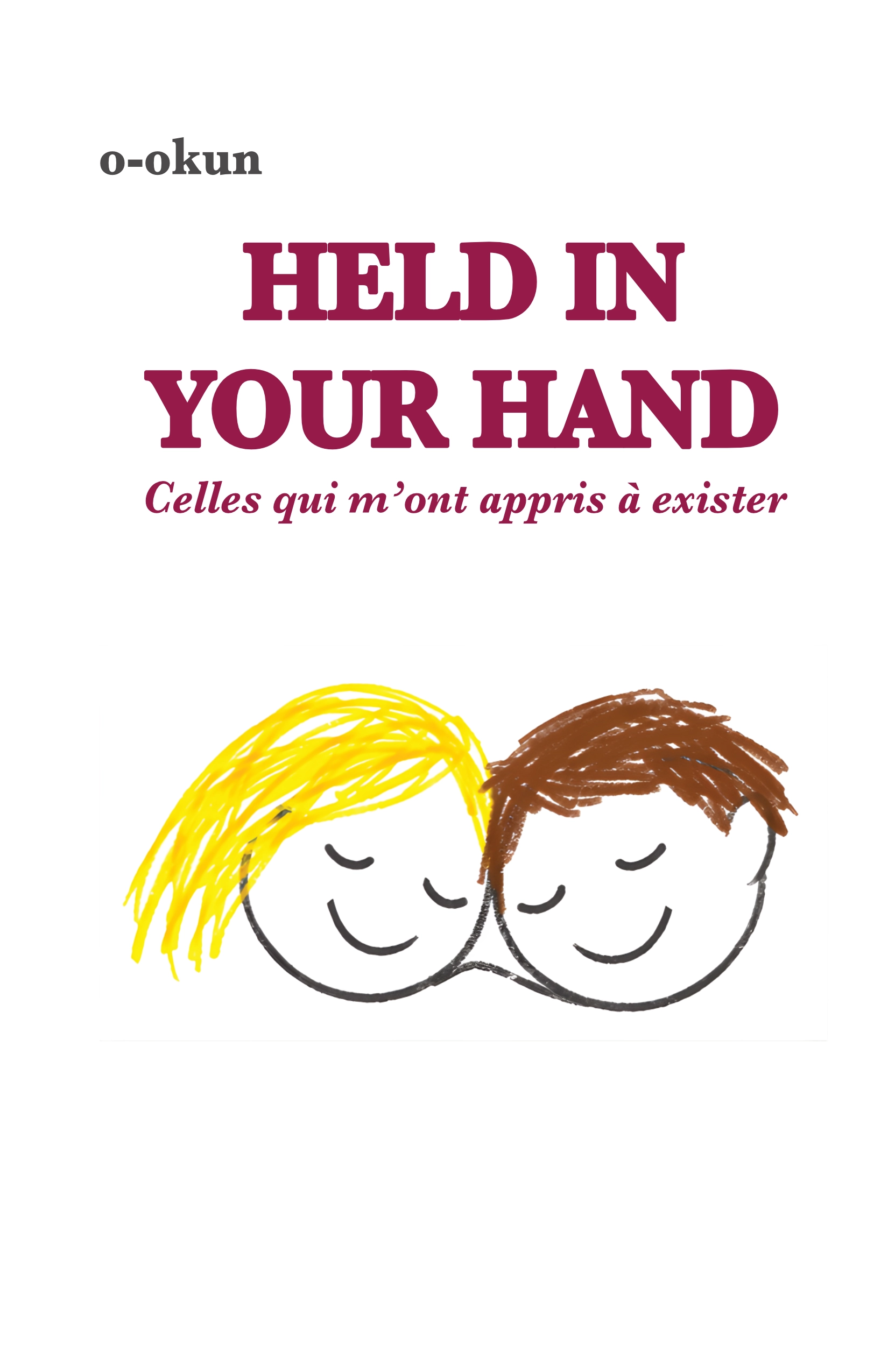 Couverture française de Held in Your Hand.